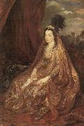Dyck, Anthony van Portrat der Elisabeth oder Theresia Shirley in orientalischer Kleidung oil painting artist